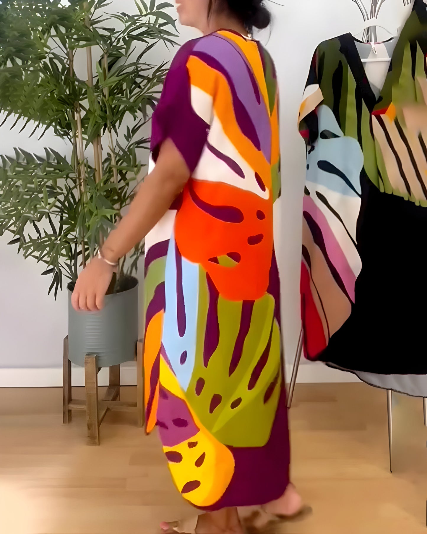 Léonie™ | Robe feuillage