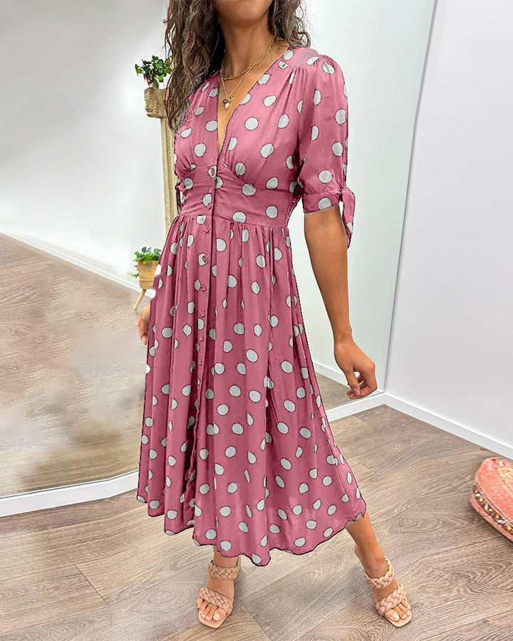 Victoire™ | Robe Élégante à Pois