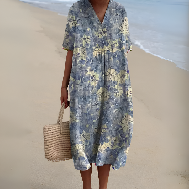 Nicole™ | Robe d'Été avec Fleurs