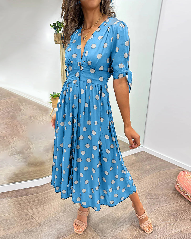 Victoire™ | Robe Élégante à Pois