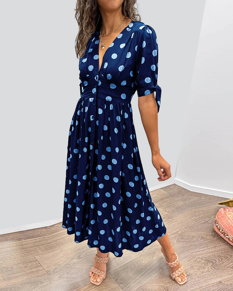 Victoire™ | Robe Élégante à Pois