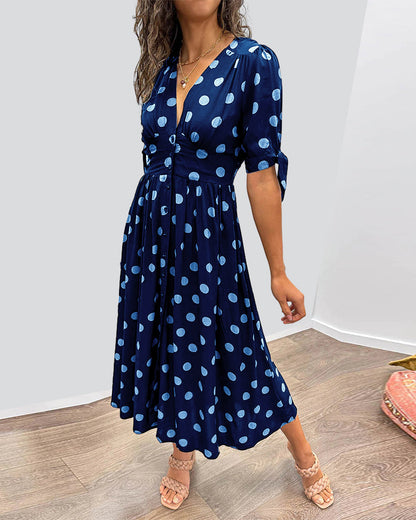 Victoire™ | Robe Élégante à Pois