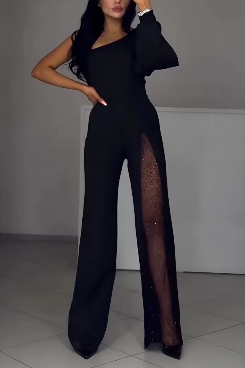 Léonie™ | Combinaison Élégante à Jambes Larges