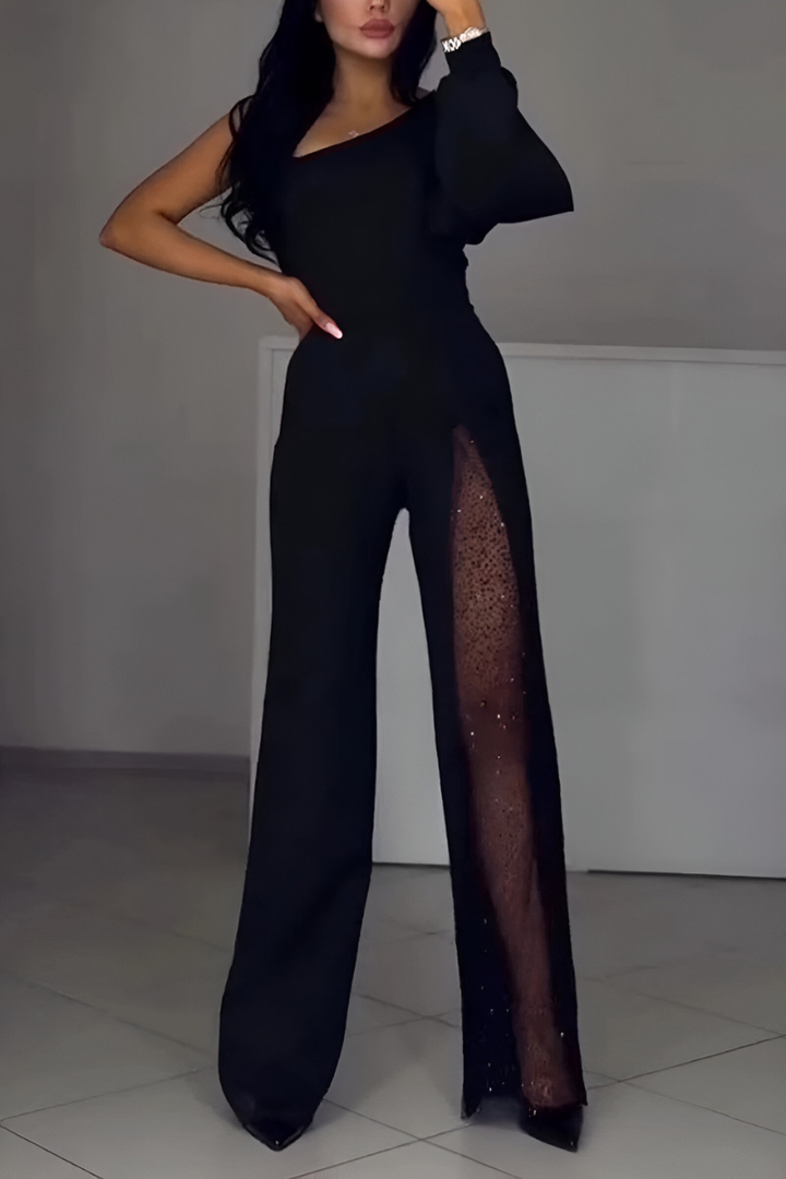 Léonie™ | Combinaison Élégante à Jambes Larges