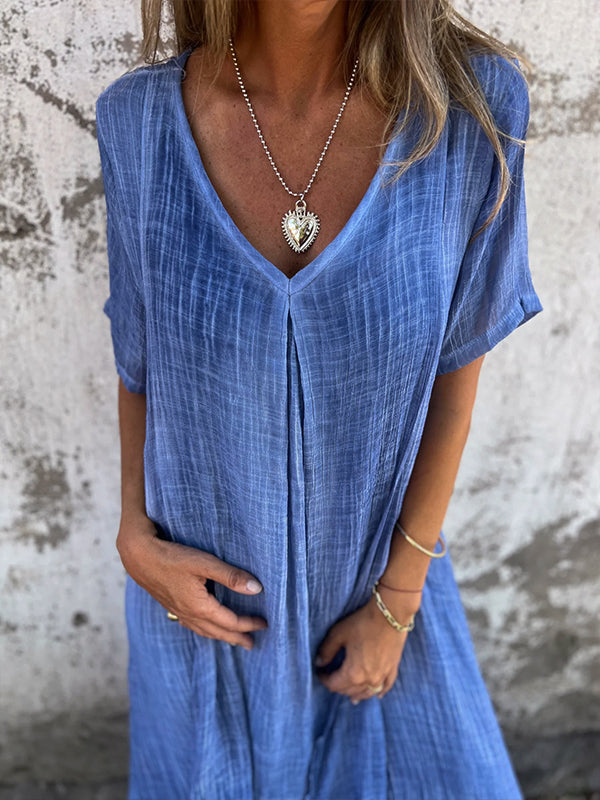 Violette™ | Robe Loose à Col en V