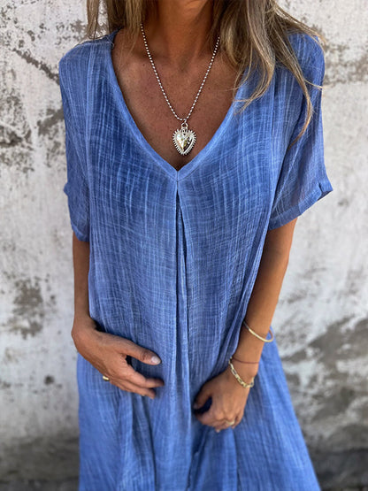 Violette™ | Robe Loose à Col en V