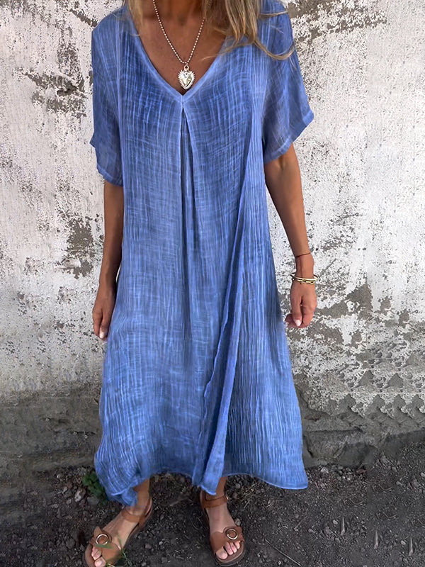 Violette™ | Robe Loose à Col en V