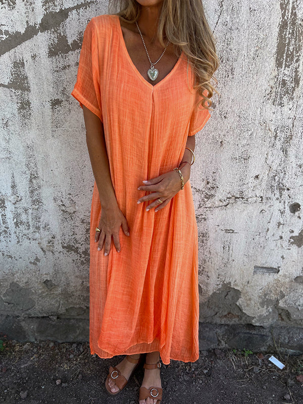 Violette™ | Robe Loose à Col en V