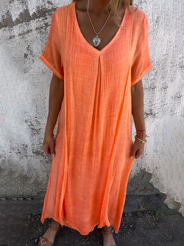 Violette™ | Robe Loose à Col en V