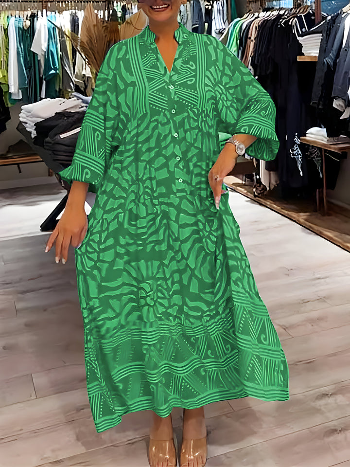 Alba™ | Robe Chic à Imprimé Moderne