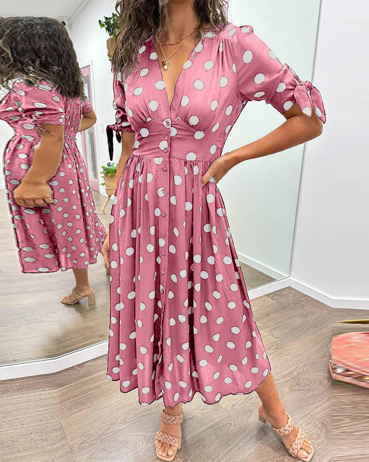 Victoire™ | Robe Élégante à Pois