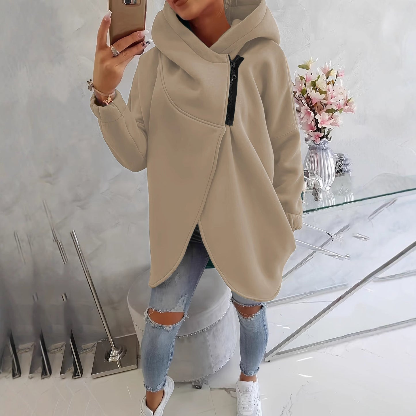 ÉLODIE™ | Veste Zippée Décontractée pour Femme