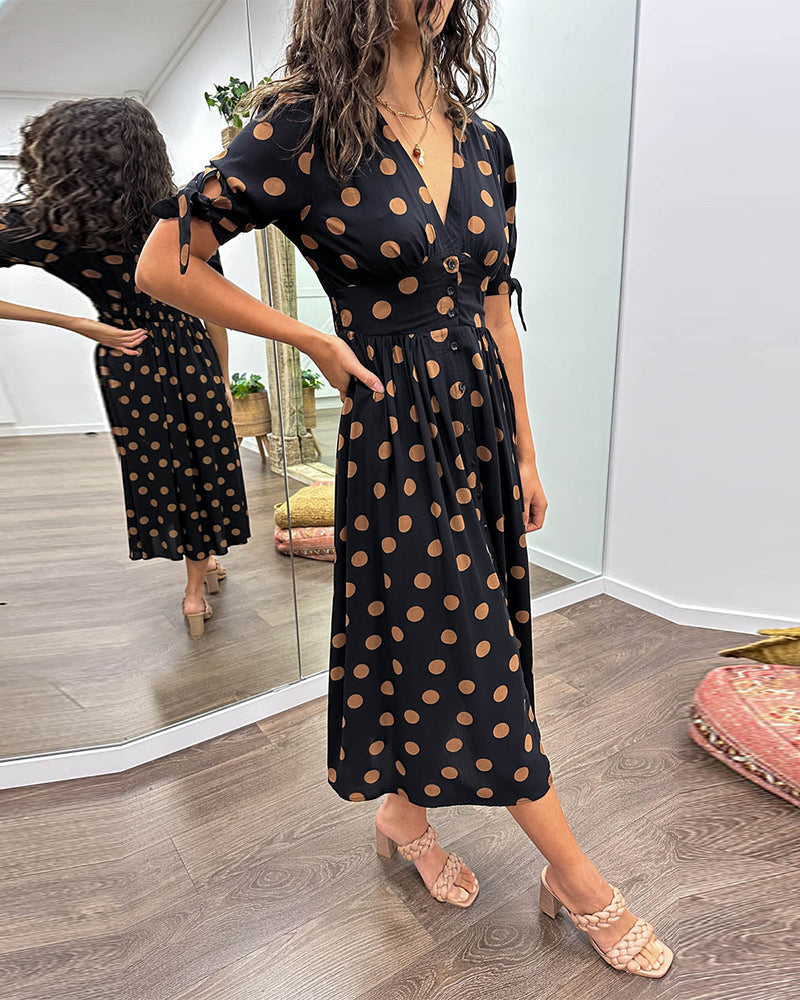 Victoire™ | Robe Élégante à Pois