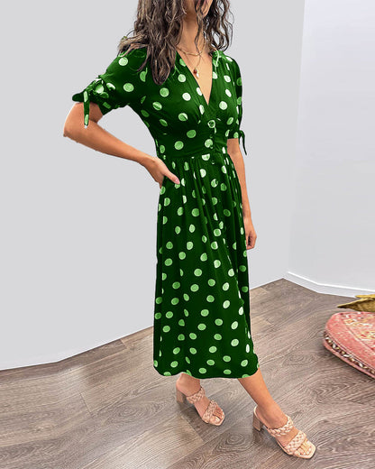 Victoire™ | Robe Élégante à Pois