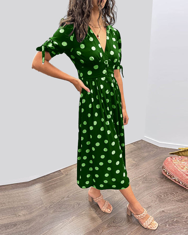 Victoire™ | Robe Élégante à Pois