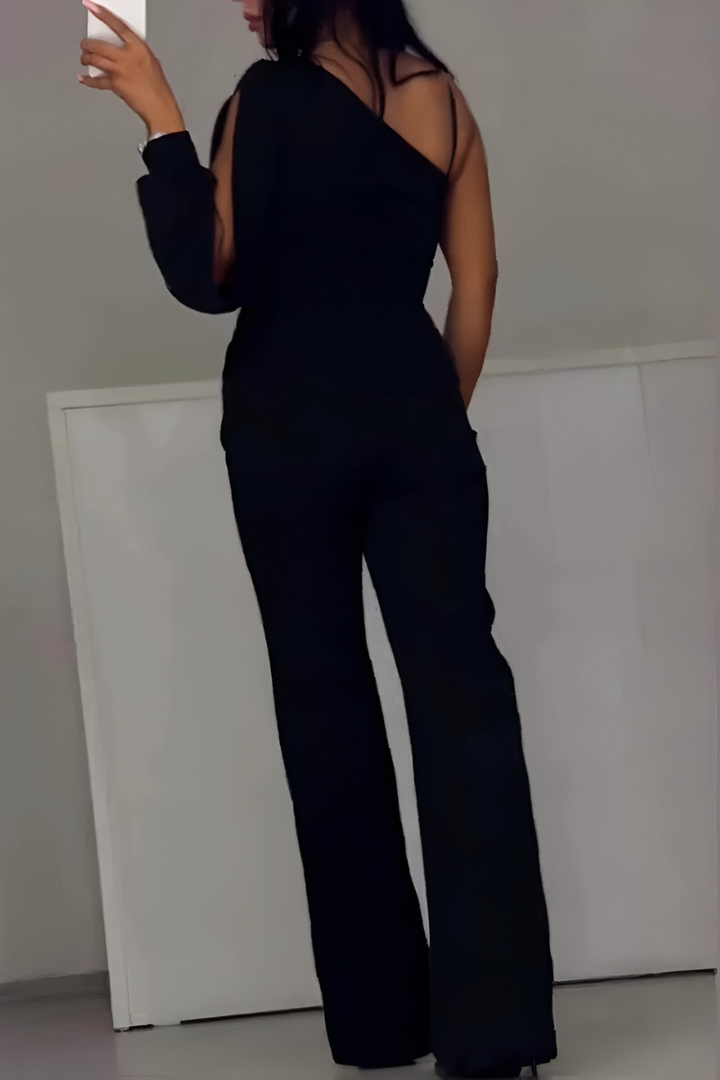 Léonie™ | Combinaison Élégante à Jambes Larges
