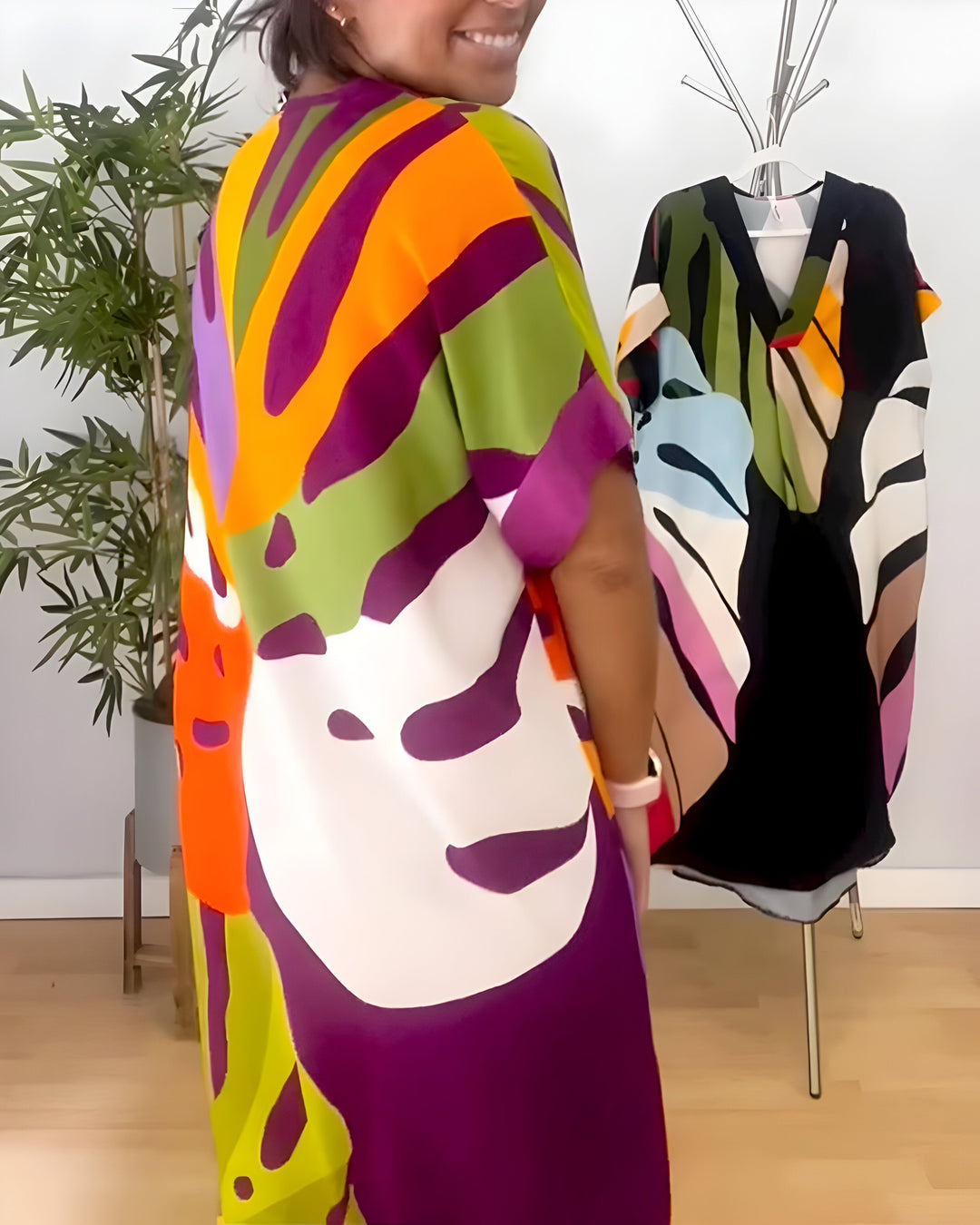 Léonie™ | Robe feuillage