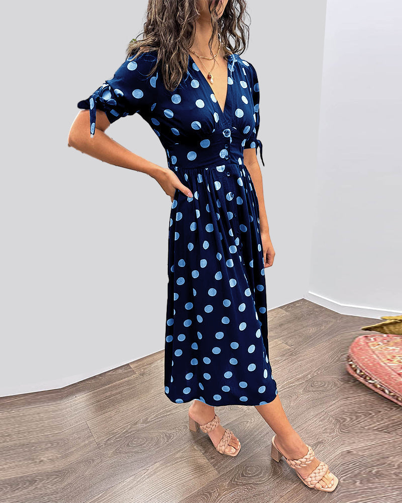 Victoire™ | Robe Élégante à Pois