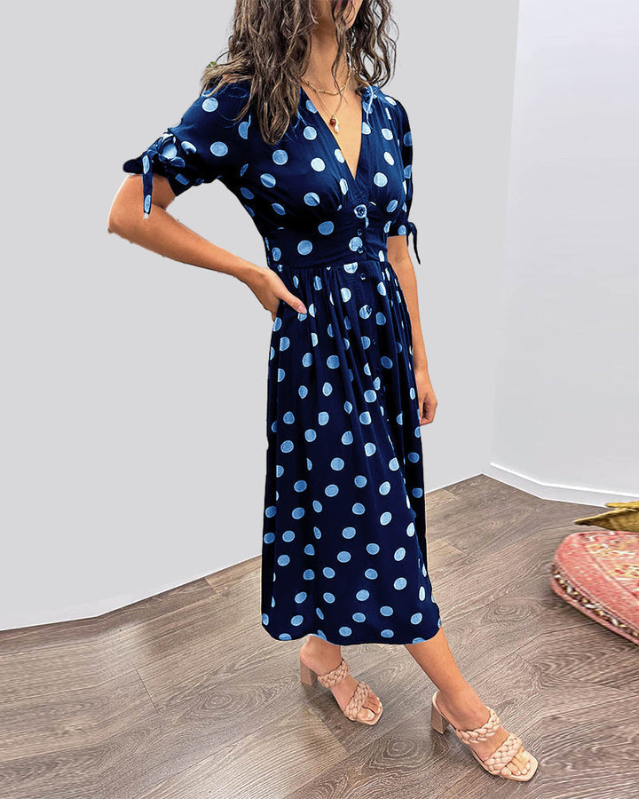Victoire™ | Robe Élégante à Pois