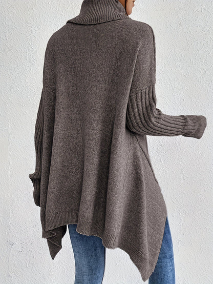 Léïna™ – Le Pull Col Montant Doux & Décontracté