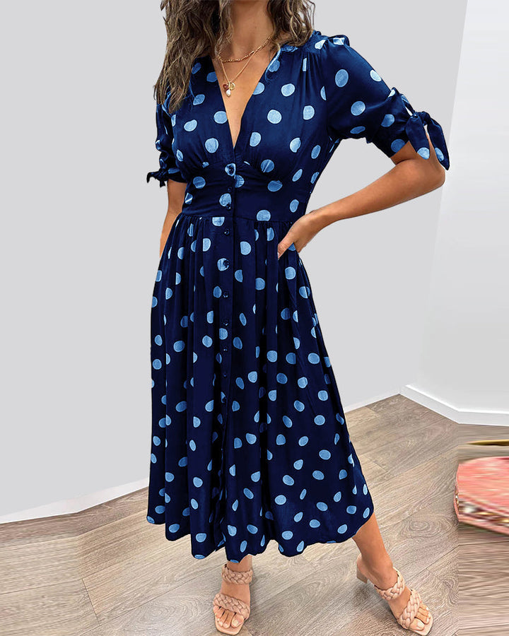 Victoire™ | Robe Élégante à Pois