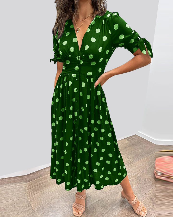 Victoire™ | Robe Élégante à Pois