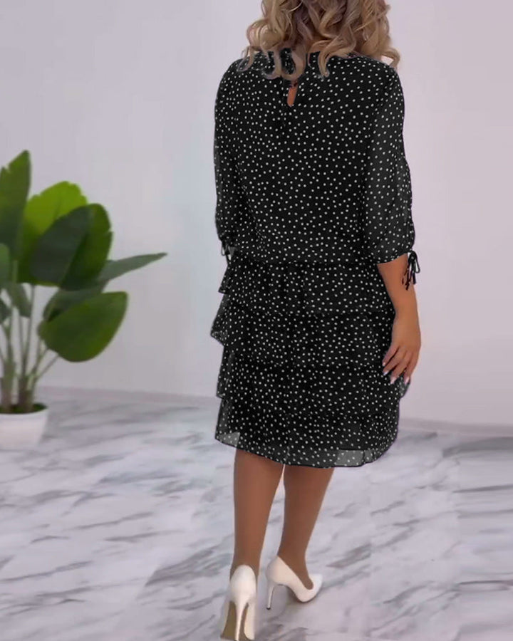 Cléa™ | Robe à Pois Superposée