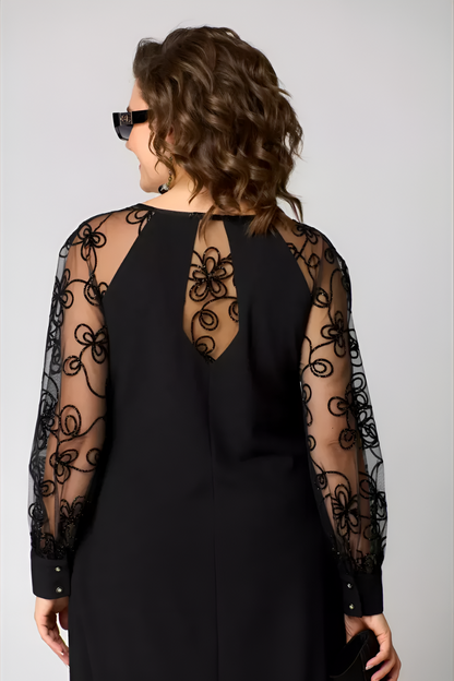 Amira™ | Robe chic avec des manches en dentelle