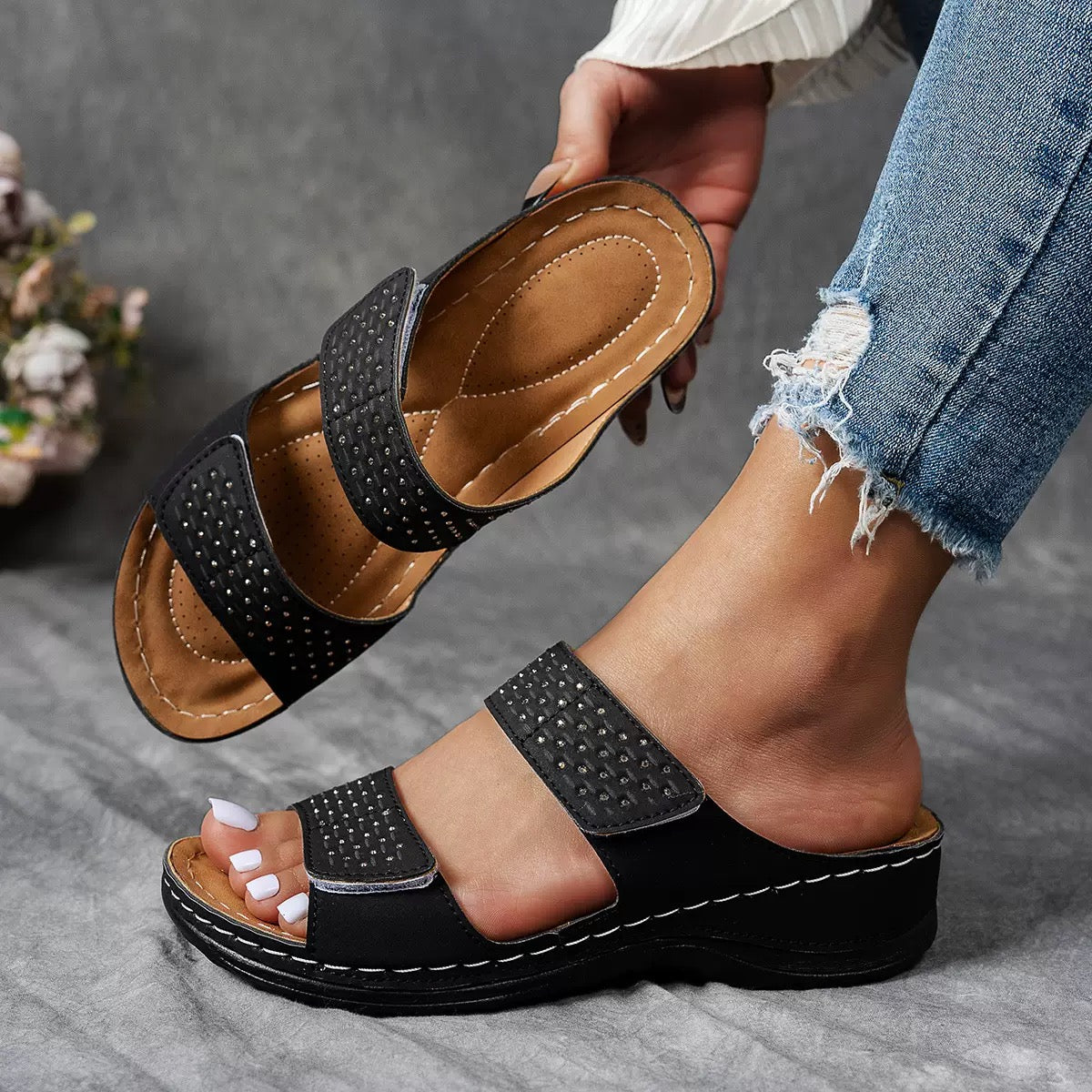 Clara | Sandales Confort À Double Bride