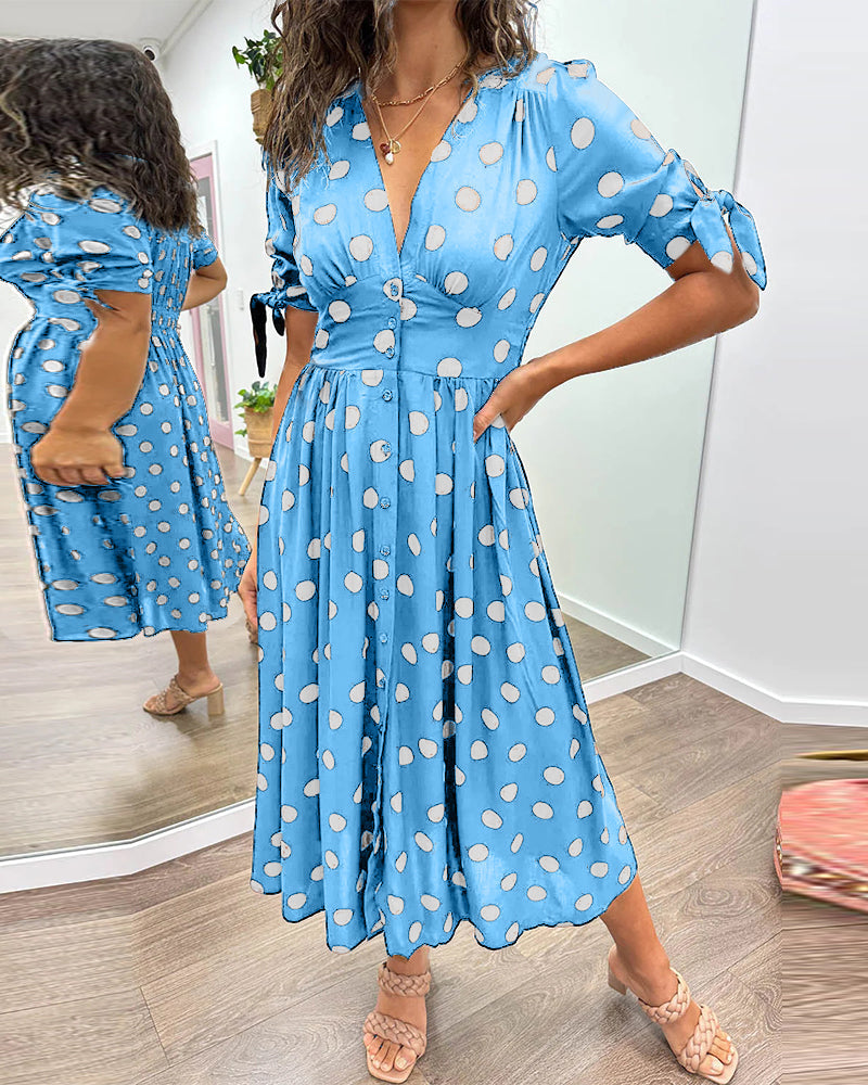 Victoire™ | Robe Élégante à Pois