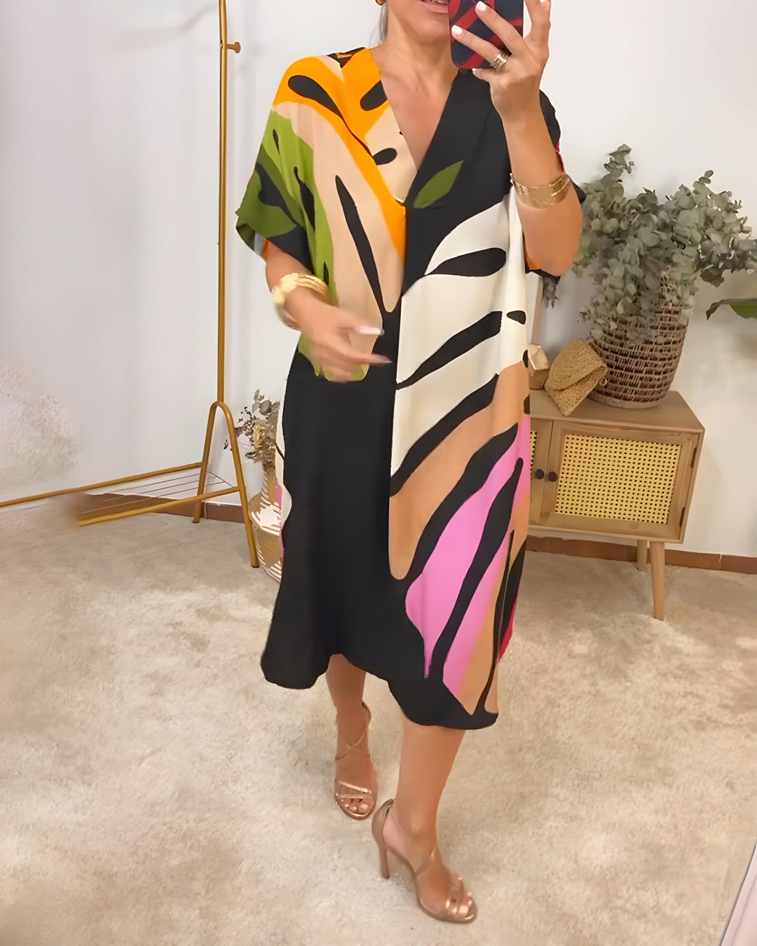 Léonie™ | Robe feuillage