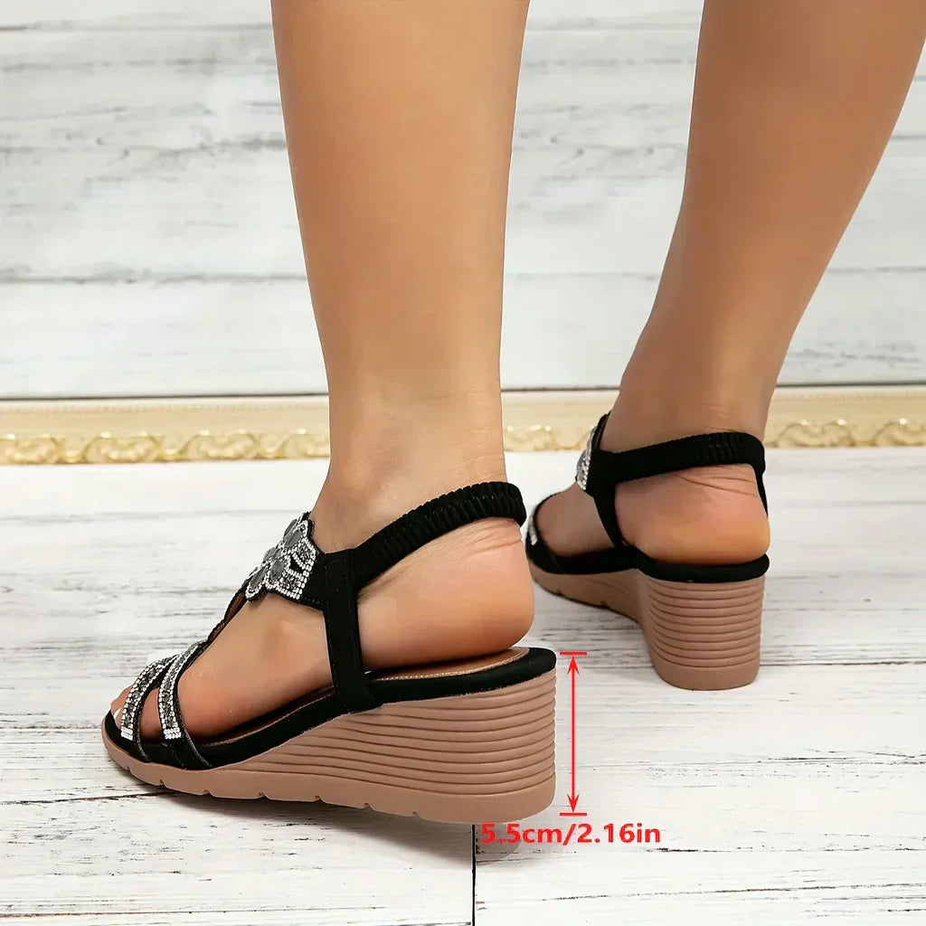 Sandales Compensées élégantes et Confortables Pour Femmes