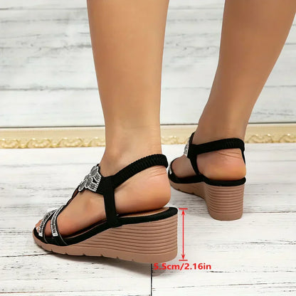 Sandales Compensées élégantes et Confortables Pour Femmes