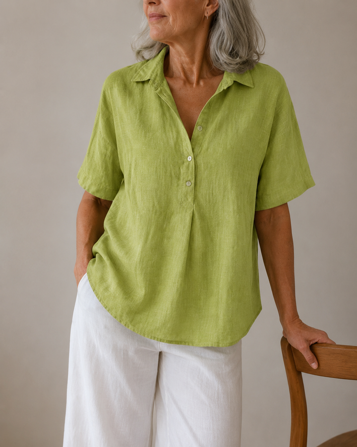 Daphne™ | Blouse avec col et détail de bouton