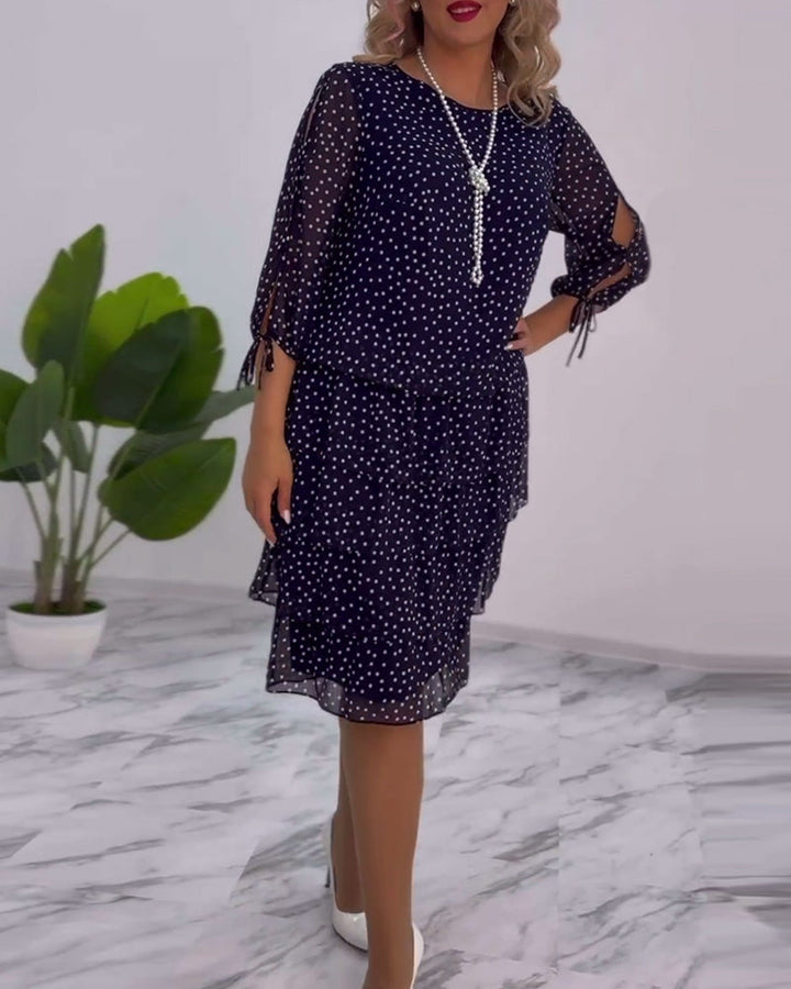 Cléa™ | Robe à Pois Superposée