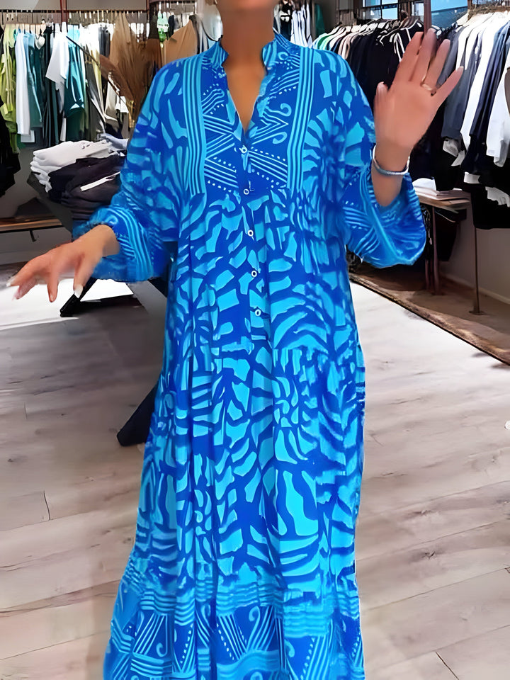 Alba™ | Robe Chic à Imprimé Moderne