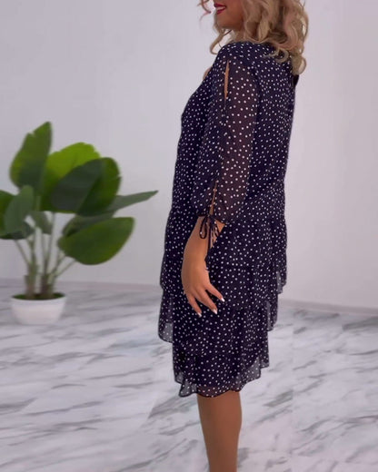 Cléa™ | Robe à Pois Superposée