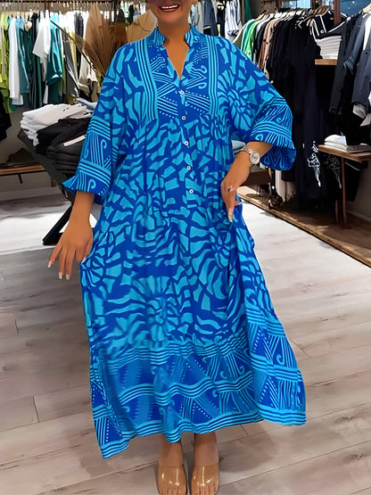 Alba™ | Robe Chic à Imprimé Moderne
