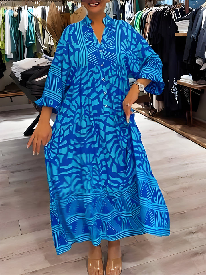 Alba™ | Robe Chic à Imprimé Moderne