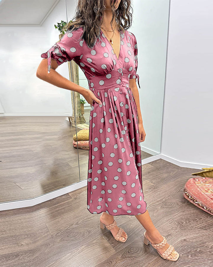 Victoire™ | Robe Élégante à Pois