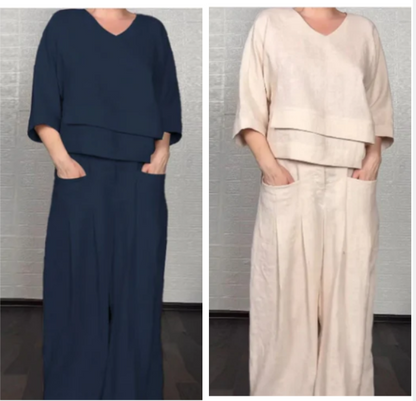Noa | Ensemble Deux Pièces Minimaliste Ample