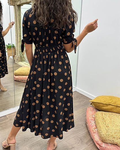 Victoire™ | Robe Élégante à Pois