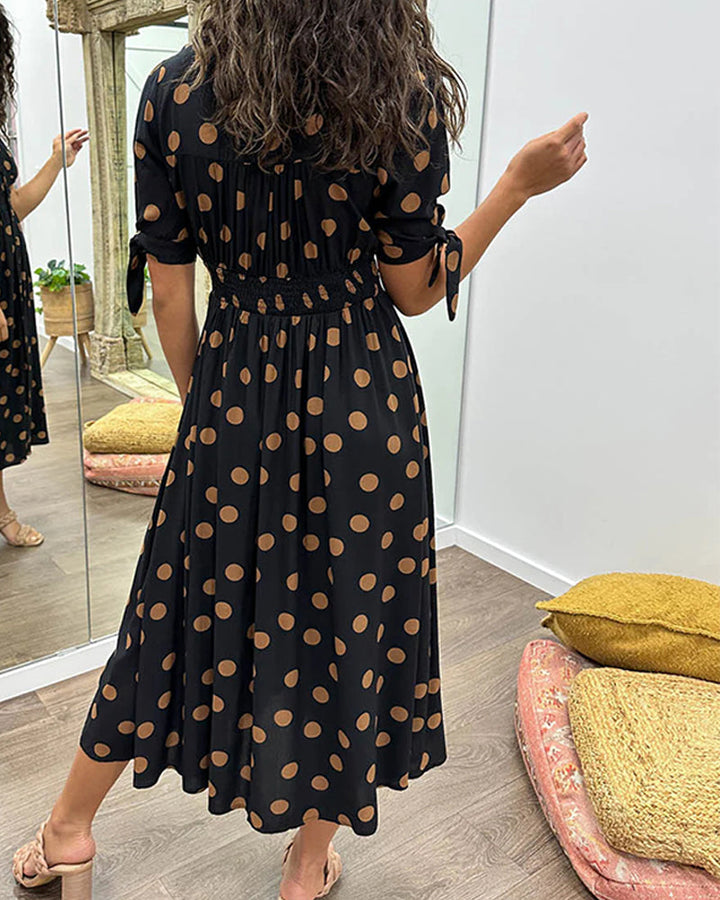 Victoire™ | Robe Élégante à Pois