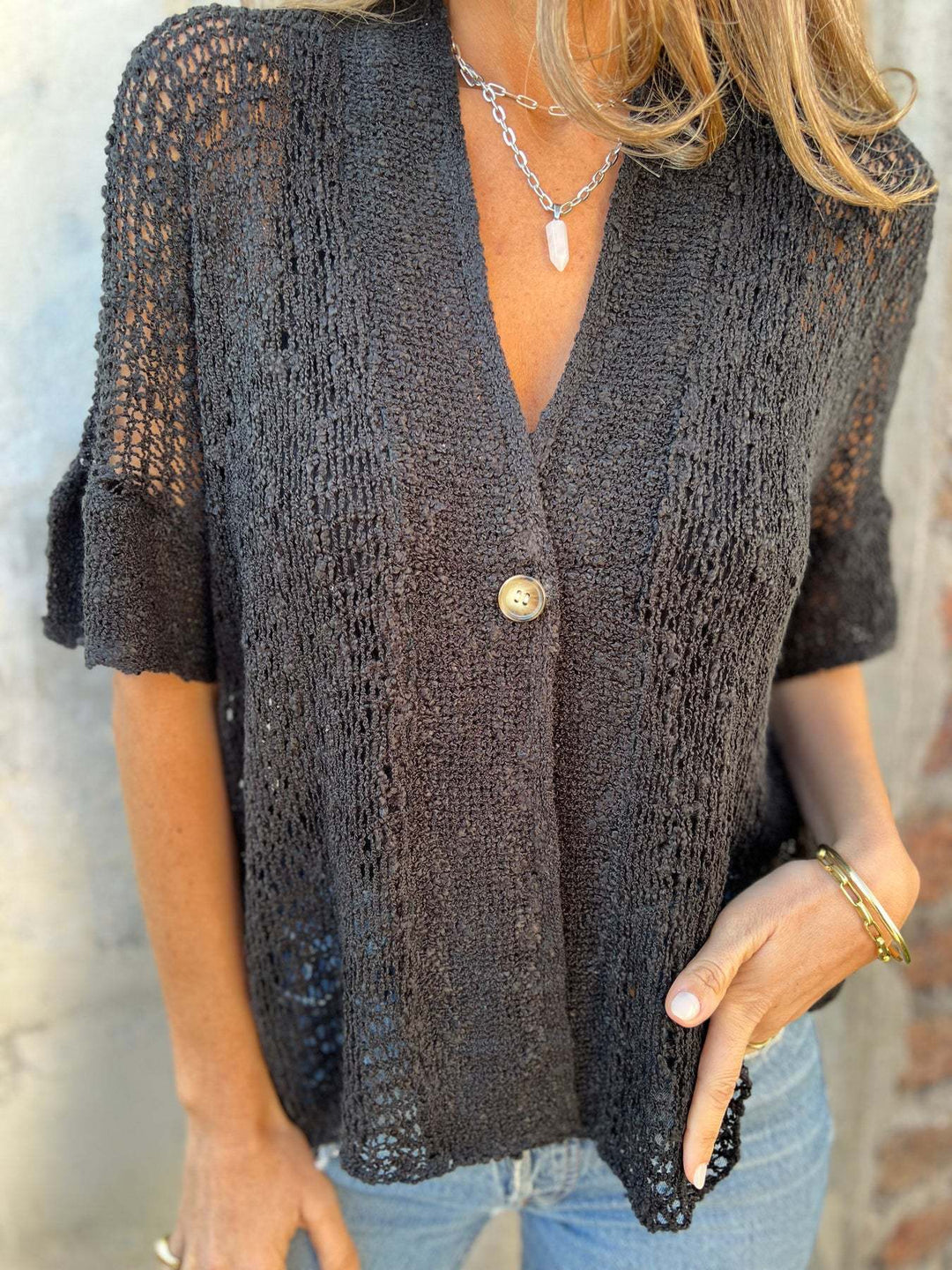 Valérie™ |  Cardigan Tricoté Aéré