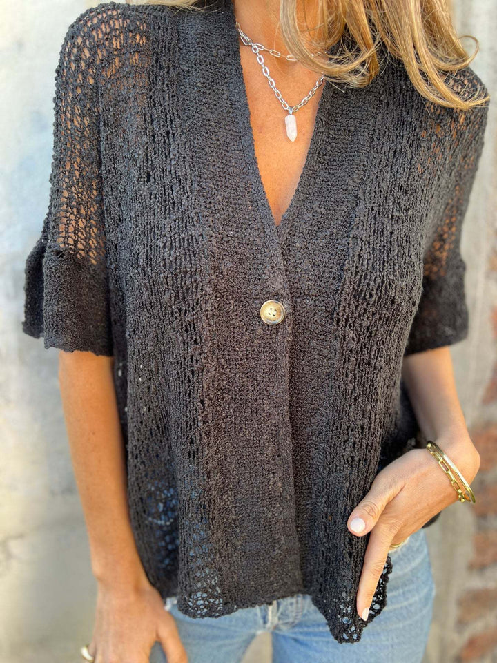 Valérie™ |  Cardigan Tricoté Aéré
