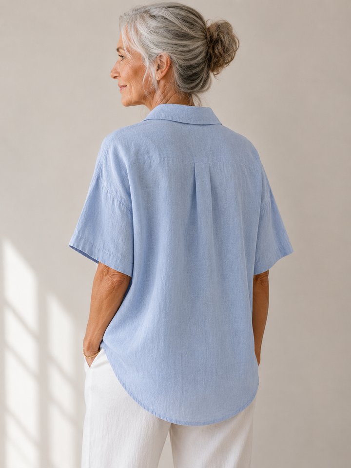 Daphne™ | Blouse avec col et détail de bouton