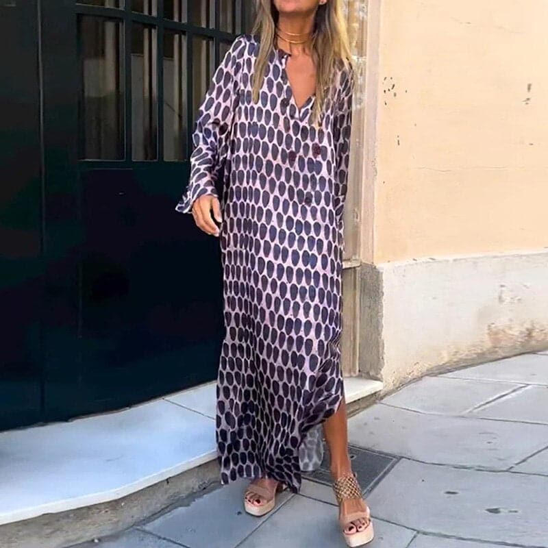 Amélie™ | Robe Maxi Élégante à Col V