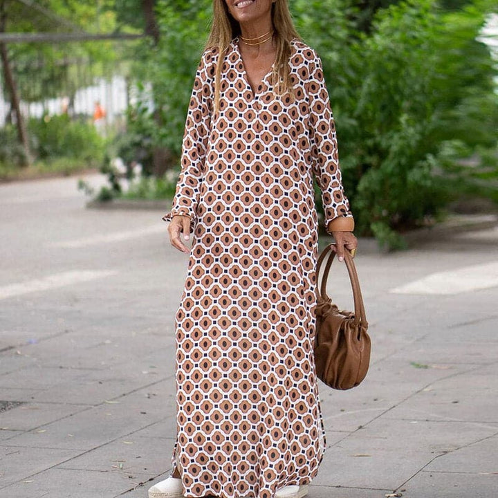 Amélie™ | Robe Maxi Élégante à Col V