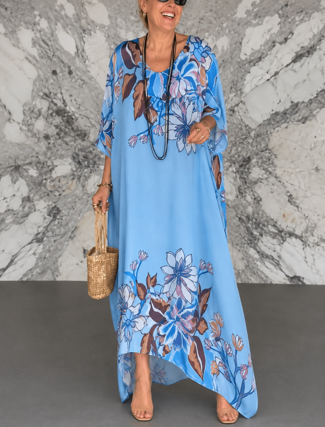 Sidonie™ | Robe Maxi Imprimée