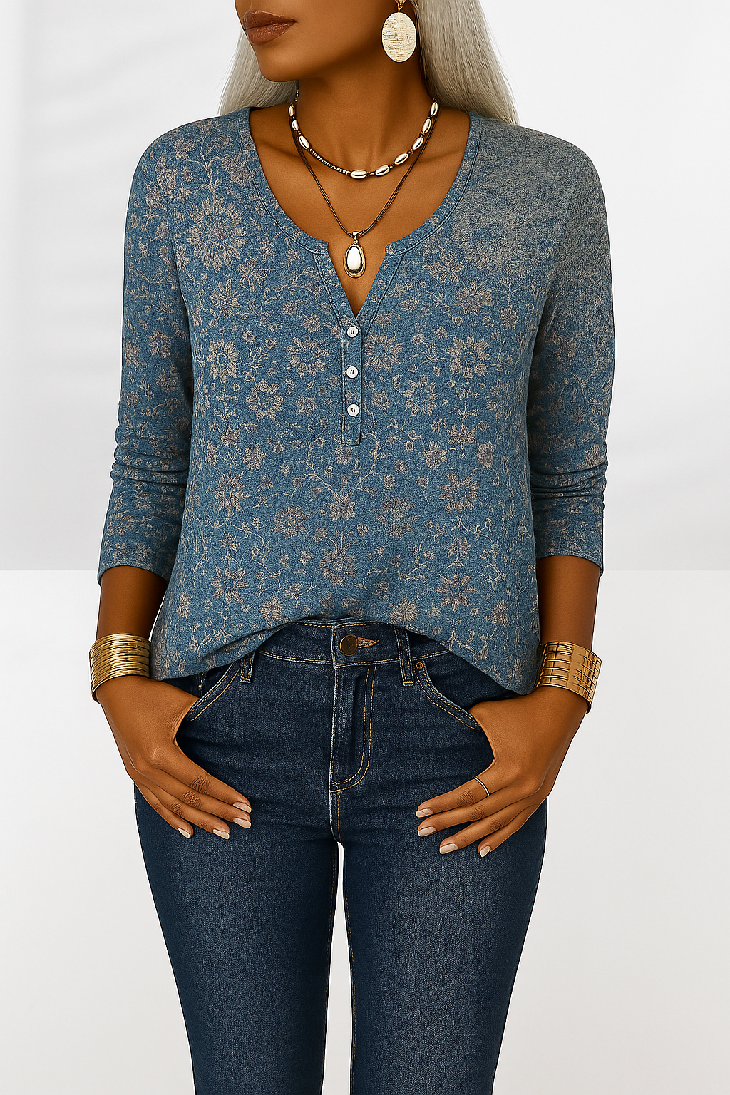 Alina - Blouse Bohème Élégante